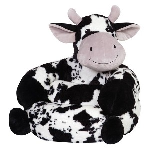Cow Plush Character Kids' Chair - Trend Lab: Toddler & Baby Cow Chair, Kids Accent Novelty Seat, 19" Height, 25 lbs Capacity - 1 of 4