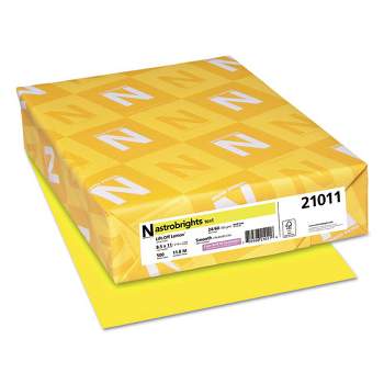 Astrobrights Color Paper, 24 lb Bond Weight, 8.5 x 11, Lift-Off Lemon, 500/Ream