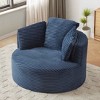 Aukfa 49" Oversized Accent Corduroy Lounge Chair with Memory Foam , No Assembly Required, for Living Room & Bedroom - 2 of 4