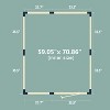 Wooden Baby Playpen, Large Wood Gate Playpen for Babies and Toddlers, Baby Fence Play Yard with Door for Kids Activity Center - 2 of 4