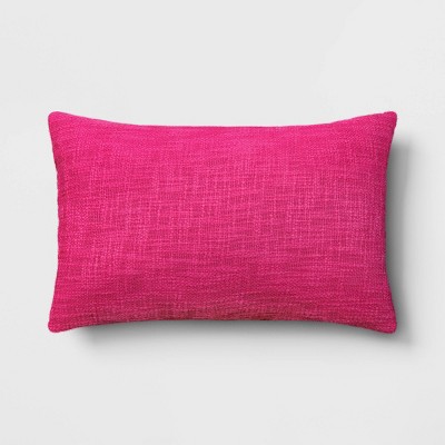 Lumbar Textured Cotton Pillow - Room Essentials™