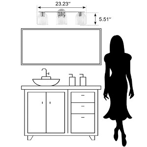KAISITE 2-Light Bathroom Vanity Light Matte Soft Diffused Lighting - 1 of 4