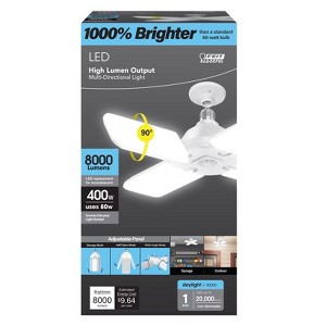 Feit Electric Panel E26 (Medium) LED Bulb Daylight 400 Watt Equivalence 1 pk - 1 of 1