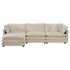 TiramisuBest Free Combination Comfy Upholstery Modular Oversized L Shaped Sectional Sofa With Reversible Ottoman, Beige Chenille - 2 of 4