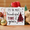 Rustic Christmas Decorations, It's the Most Wonderful Time of the Year Wooden Sign - 2 of 4