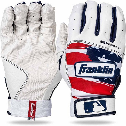 Blue and red batting hot sale gloves