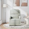 vidaXL Massage Recliner Chair with 6-Point Vibration, Adjustable - Light Gray Velvet - 3 of 4