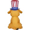 Gemmy Airdorable Airblown Inflatable Patriotic Dog, 2 ft Tall, Orange - 3 of 4