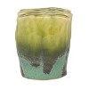 Storied Home Sculptural Vase with 6 Sections with Reactive Glaze, Green - 4 of 4