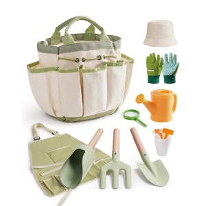 ROBOTIME Nature Exploration Toys, Kids Gardening Tools with Accessories, Outdoor Toys Gift for Boys and Girls, Green, 10.24"*4.72"*7.87" - 1 of 4