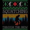 Men's Design By Humans Christmas Retro Sasquatch Vintage Bigfoot Ugly Christmas Sweater By pahari Tank Top - 2 of 4