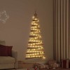 vidaXL Christmas Tree with 80 LEDs Natural 59.1" Solid Ash wood - 2 of 4