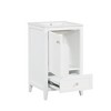 Ridstar 34 in. H White Bathroom Storage Cabinet with Door and A Drawer - 2 of 4