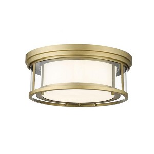 Willow 3-Light Flushmount Ceiling Light - Modern Steel Fixture for Kitchen & Dining - 1 of 1