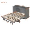 Full/Queen Size Murphy Bed with Large Drawers & USB Ports - ModernLuxe - 4 of 4