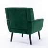 CAVINAS Modern Ergonomics Accent Chair, Soft Linen Material Living Room Chair with Black Legs and Backrest - 4 of 4