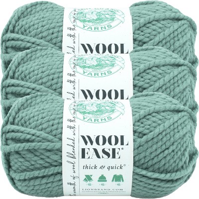 (3 Pack) Lion Brand Wool-Ease Thick & Quick Yarn - Succulent