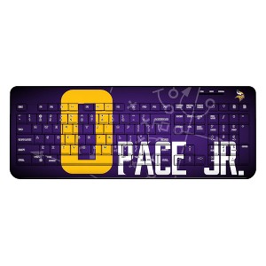 NFL Minnesota Vikings Players Game Tactic Wireless USB Keyboard - 1 of 4