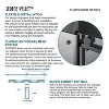 Serene Valley 48 x 74 Inch Square Rail Frameless Sliding Stainless Steel Shower Door with Superclear 3/8 Inch Tempered Glass, Matte Black - 4 of 4