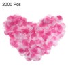 Unique Bargains Wedding Party Decoration Silk Artificial Flower Rose Petals Purple Red/White 2000 Pcs - 3 of 4