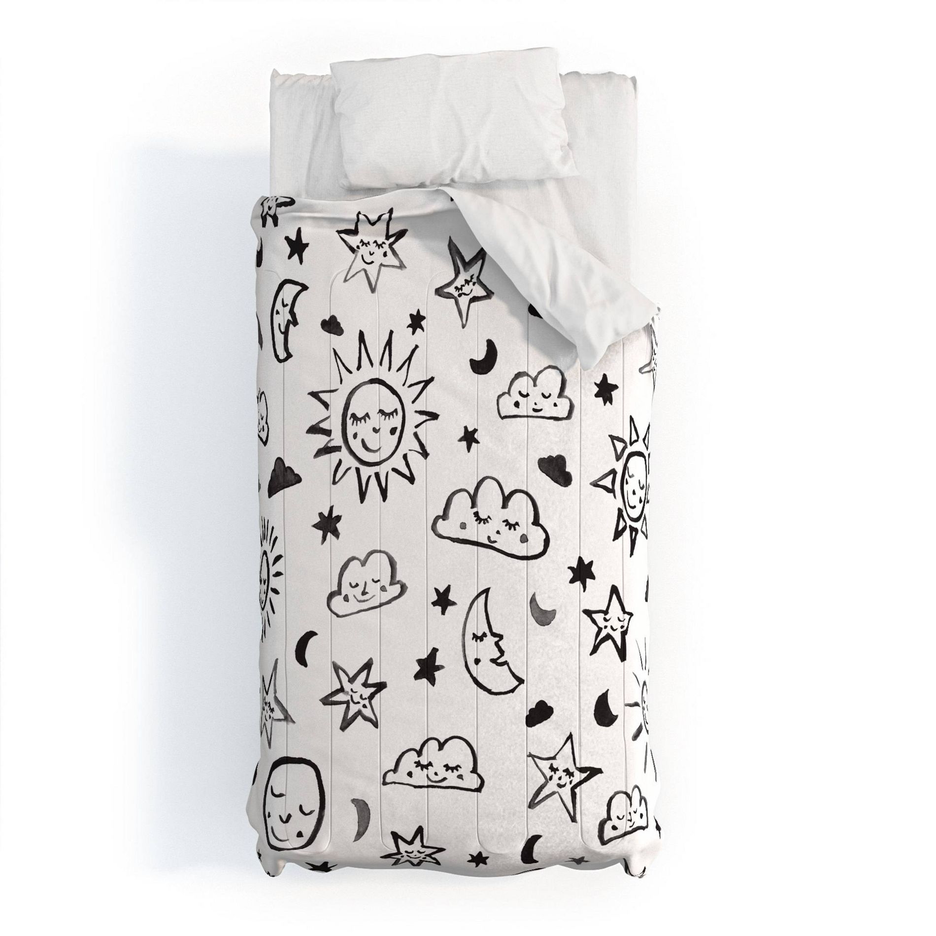 Deny Designs 2pc Twin/Twin XL Susanne Kasielke Scandinavian Cosmos Kids' Comforter and Sham Set
