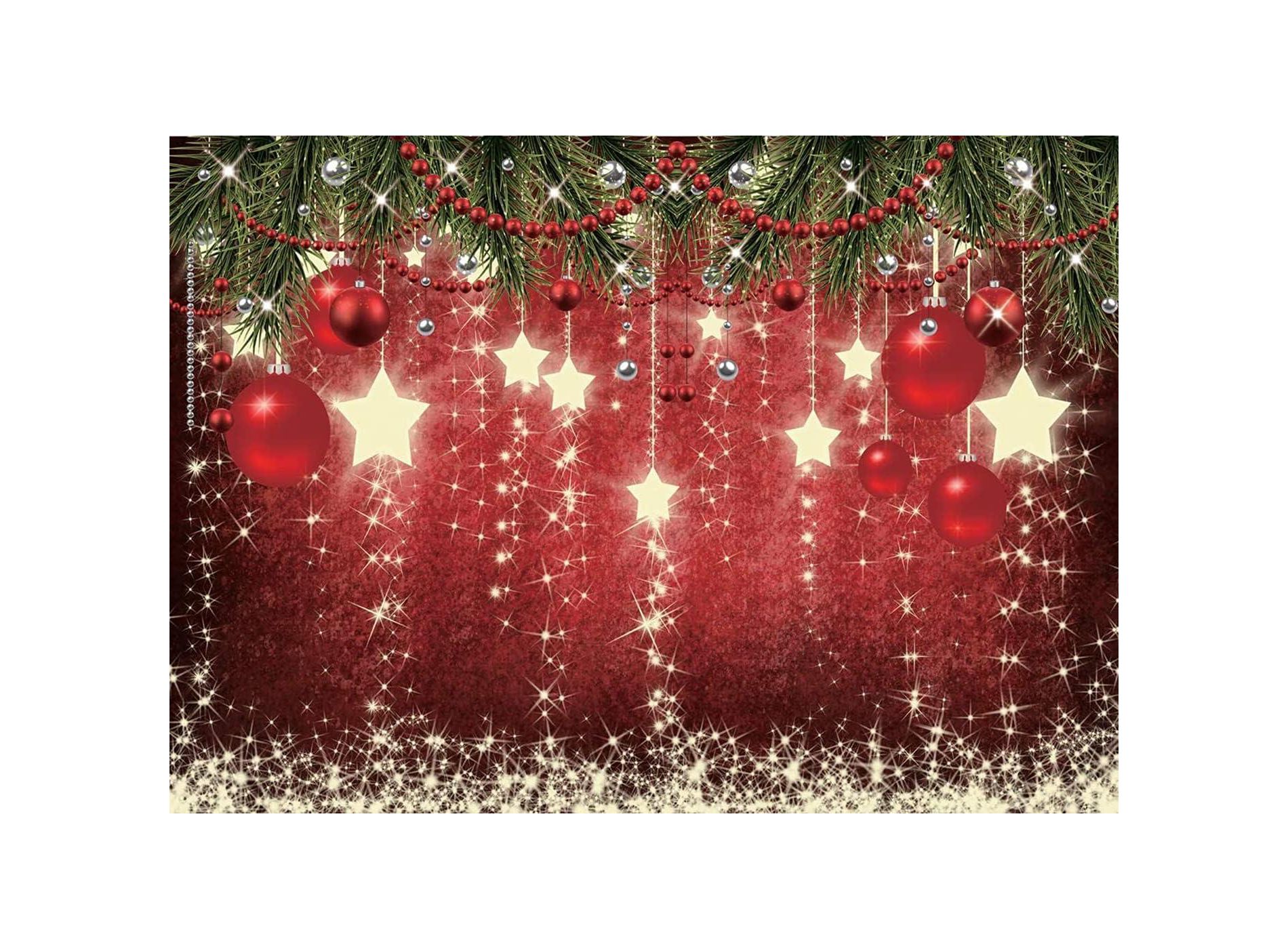 10x8ft Christmas Red Photography Backdrop Xmas Theme Backdrop Christmas Family Party Decorations Banner