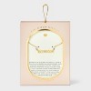14k Gold Dipped Cubic Zirconia Boy Mom Heart Necklace - Gold - 3 of 4
