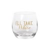 Totalee Gift I'll Take Red/White Mini Glasses Set of 2 Glass White 10 oz - 4 of 4