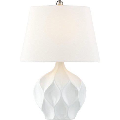 roem bende zaterdag 360 Lighting Dobbs Modern Mid Century Accent Table Lamp 22 1/2" High White  Glaze Geometric Ceramic Oval Shade For Bedroom Living Room Bedside Office :  Target