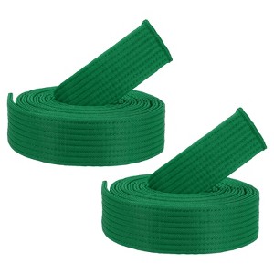 Unique Bargains Coach Teaching Practice Martial Arts Taekwondo Belts 2 Pcs - 1 of 4
