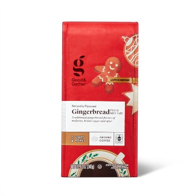 Naturally Flavored Gingerbread Light Roast Ground Coffee - 12oz - Good & Gather™