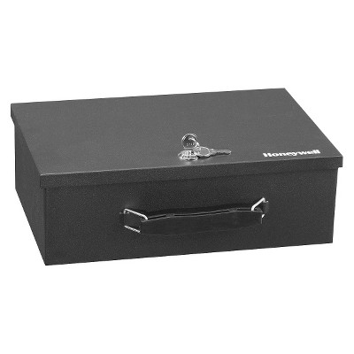  0.17 Cu. Ft. Fire Resistant Steel Security Box - Black 