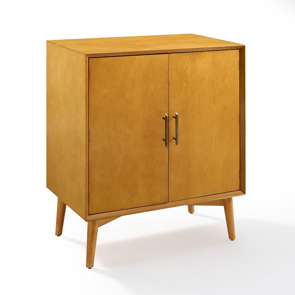 Photos - Display Cabinet / Bookcase Crosley Landon Bar Cabinet Brown  