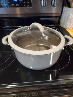 Rachael Ray Cook + Create 5qt Aluminum Nonstick Dutch Oven With Lid ...