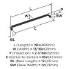 Amerock Cowrie Appliance Pull for Large Panels and Oversized Cabinets - 3 of 4