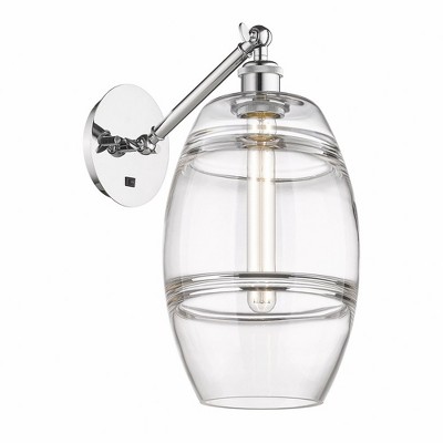 Vaz - 1 Light Arm Adjusts Up and Down Wall Sconce In Industrial Style-9.88 Inches Tall and 8 Inches Wide