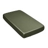 Sweet Jojo Designs Boy or Girl Gender Neutral Unisex Satin Fitted Crib Sheet Woodland Camo Solid Green - 3 of 4