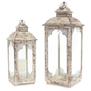 Melrose Ornate Metal Lantern (Set of 2) - 1 of 3