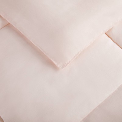Blush Twin Microfiber Comforter and Sham Set