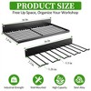 Angel Sar 2-Tier Heavy Duty Metal Power Tool Organizer with 4 Drill Holders, Wall Mount Tool Organizer with an Adjustable Shelf - 2 of 4