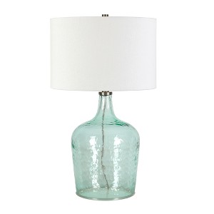 Hudson and Canal 24" Tall Table Lamp with Drum Fabric Shade - 1 of 4
