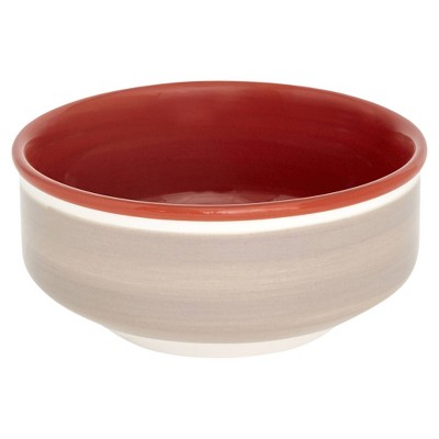 Red Floral Ceramic Dinnerware Set, Service for 4
