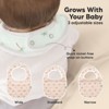 KeaBabies 8pk Organic Baby Bibs for Boy, Baby Drool Bib for Baby Boys and Girls, Newborn Teething Bibs - 4 of 4