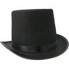 Skeleteen Adults Magician Felt Top Hat Costume - Black - 4 of 4