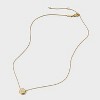 Tiny Tags 14K Gold Ion Plated with White Enamel Snowflake Necklace - Gold - 2 of 4