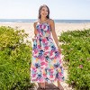 Family Matching Outfits Disney Stitch Tropical Floral Print Smocked Camisole Dresses and Cotton Graphic T-Shirts - 3 of 4