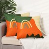 Unique Bargains Linen Decorative Throw Printed Contemporary Waterproof Pillow Covers 2 Pcs - 2 of 4