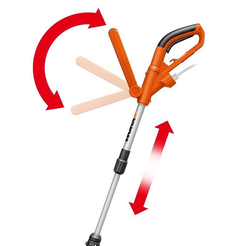 Worx WG124 6 Amp 15" Electric String Trimmer & Edger, 4 of 9