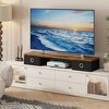 Itopfox Large TV Riser with Fabric Drawers for 32-60 inch TV, Steel Legs Stand, Tabletop Shelf, Monitor Riser for Home Office, Rustic Brown - 2 of 4