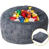 Replacement Bean Bag Slipcover for Adults – Soft Machine-Washable Cover Compatible with Reading Chairs & Lounge Sofas (Filling Not Included) - 3 of 4